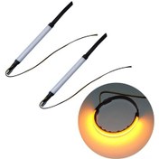 Resim Yuntech01 Motosiklet Ve Bisiklet Için Yön Belirti Işığı, Parlak Led Şerit, Su Geçirmez, Kolay Kurulum, Çift Paket, Amber Işık 