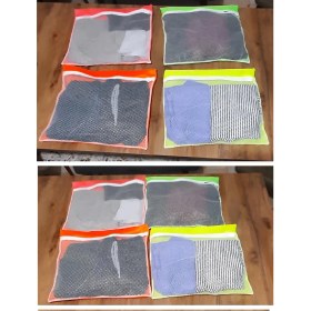 Resim 4 Adet 4 Renk Bavul Içi Düzenleyici - Fermuarlı Valiz Organizeri 