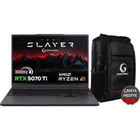 Resim Game Garaj Slayer R9T-5070TI C1 Amd Ryzen 9 9955HX 32GB Ram 1tb SSD RTX5070TI 16" Qhd IPS 300Hz - ÖN SİPARİŞ Freedos Gaming Laptop 