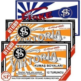 Resim Viktoria Turuncu 2pk Fiske Sabitleme 1pk Kumaş Boyası 