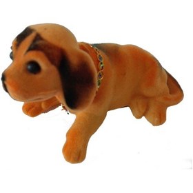 Resim Turuncu - Kafa Sallayan Köpek Araç Içi Aksesuar 17x9x7 Cm 