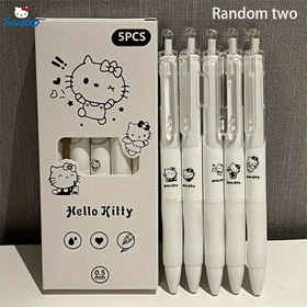 Resim Rastgele İki 3 Sevimli Jel Kalem Siyah, Y2k Estetik Yüksek Değer Minimalist Karbon Kalem Siyah Kalem, Kore Tarzı Kırtasiye, Yaratıcı Hediye 