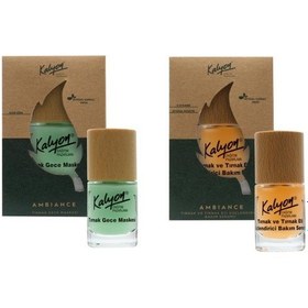 Resim Kalyon Bitkisel Tırnak ve Tırnak Eti Güçlendirici Bakım Serumu 11 ML + Tırnak Gece Maskesi 11 ML 