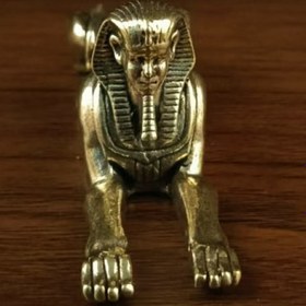 Resim 1 adet Bakır Aslan Başlıklı Masaüstü Süslemesi - Zengin İnsan Yüzü Tasarımı, Ev Dekoru için Koleksiyonluk Sanat Parçası, Oturma Odası veya Yatak Odası Gösterimi için İdeal, Yatak Odası Dekoru|Seskil Bir Heykel|Bakır Yapı, Aslan Dekoru 