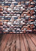 Resim Reedark 3m X 9.8ft Büyük Fotoğraf Fon Perdesi Tuğla Ahşap Zemin Deseni Bebek Yenidoğan Çocuk Genç Yetişkin Stüdyo İçin 