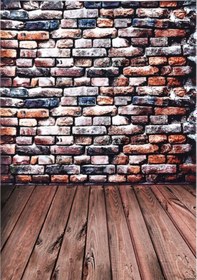 Resim Reedark 3m X 9.8ft Büyük Fotoğraf Fon Perdesi Tuğla Ahşap Zemin Deseni Bebek Yenidoğan Çocuk Genç Yetişkin Stüdyo İçin 
