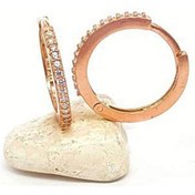 Resim Rose Gold Gümüş Halka Küpe N11.77913 
