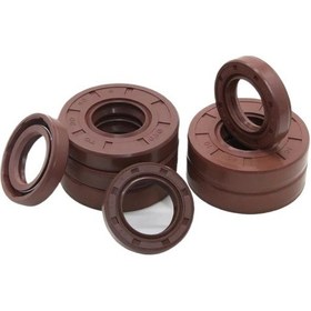 Resim 2pcs Id 20mm Fkm Yağ Salonu Tc20 27/28/30/32/34/35/38/40/42/45/47/50/52 5/7/8/10mm Flor Çift Dudak Yağı Salonu 20x32x7mm 