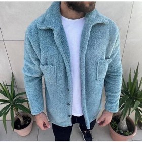 Resim Erkek Polar Düğmeli Hırka - Mavi 
