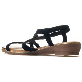 Resim Guja Kadın Taş Detaylı Günlük Sandalet 25y 25y122-5 Z Siyah Siyah 