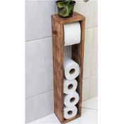 Resim Kta Business Kta Business Wc Kağıtlık Tuvalet Kağıtlığı Ahşap Banyo 