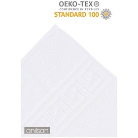 Resim 10'lu Greek Beyaz Banyo Havlusu - 70x140 Cm, 490 Gr, %100pamuk, Spa Ve Otel Havlusu Beyaz 