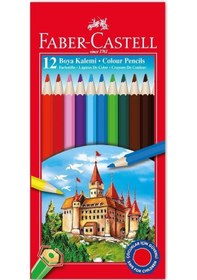 Resim Faber Castell Tam Boy Kuru Boya 12'li ve Pastel Boya 12'li 