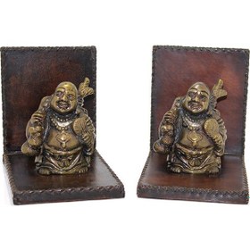 Resim Pirinç Budalı Kitap Tutucu 