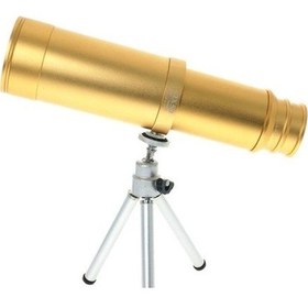 Resim 50x50 Panda Metal Gövde Tek Gözle Büyük Mercek Korsan Dürbün Gold Tg-v 0755 