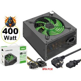 Resim jetucuzal Concord C-880 400W Oyuncu Gaming PC Power Supply 12CM Geniş Fan Güç Kaynağı Lisanslı Ürün 