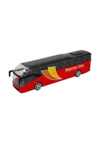 Resim Teamsterz Street Kings Die Cast Şehir Otobüsü 18,5 Cm Metal Model Oyuncak Araç Kırmızı 
