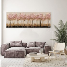 Resim Pembe Ağaçlar - 140x50 