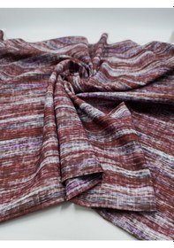 Resim Desenli Bambu Keten Kumaş Kızıl 