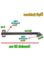 Resim markentegra Dolap Çekmecesi için Metal Kapak Makası | 25 cm Amortisör Piston (1 Çift) 