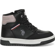 Resim VALERIN 3PR Siyah Kız Çocuk High Sneaker U.S. Polo Assn.