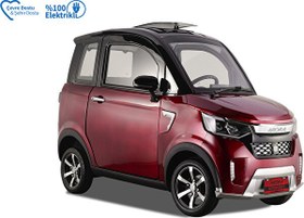 Resim Arora S1 Kırmızı Elektrikli E-Car Otomobil - 2025 Model 