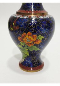 Resim Antika Cloisonne Mini Vazo 20,50cm 018 
