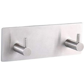 Resim Deltahome Paslanmaz Çelik 2 Topuzlu Bornoz Havluluk Askılık Xl (369760690) 