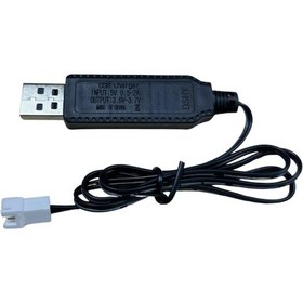 Resim 3.7v Li-ion Sm-2p Soket Drone Bataryası Usb Şarj Kablosu 