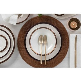 Resim Porland Copper'Line 60 Parça 12 Kişilik Yemek Takımı 