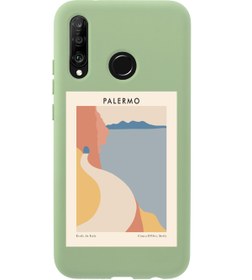 Resim mooodcase Huawei P30 Lite Palermo Premium Silikonlu Yeşil Telefon Kılıfı 