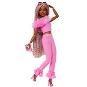 Resim Barbie Deluxe Style Bebekler Kahverengi̇ Örgü Saçlı 