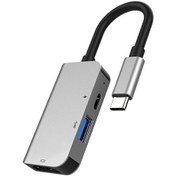 Resim AL-31545 USB Type-C to 3 in 1 HDTV USB + PD HUB Adaptör Çoklayıcı 