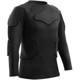 Resim Fochsia Siyah L Motosiklet İç Giysi Üst Kışlık Nem Çekme Sıkıştırma Uzun Kollu Tişört 