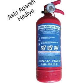 Resim Miralaz Ticaret 1 kg Yangın Söndürme Tüpü 