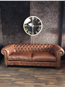 Resim 3Amobilyaa Mobilya Maya Taba Hakiki Deri Chesterfield 