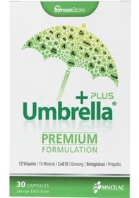 Resim Green Store Umbrella Plus Multivitamin ve Mineral 30 Kapsül 