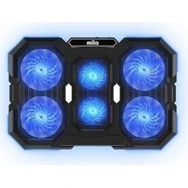 Resim NY Home Mila Serisi M6 R-Type 15-17 Inch Uyumlu 2200 Rpm, Rgb Işıklı, 6 Fan, Telefon Stand, 2 USB Notebook Soğutucu Stand 