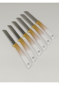 Resim Solingen Marka Meyve Bıçağı 6'lı Set - Gold Altın 