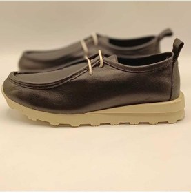 Resim Asos Siyah Deri Bağcıklı Loafer Siyah 