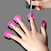 Resim Nail Polish Guard Set, U-Shape Nail Art Şablonları, Tekrar Kullanılabilir Nail Polish Drip Catchers, Kokusuz, Çoklu Boyutlar, Temiz Manikür için, Nail Painting Araçları ve Aksesuarları 