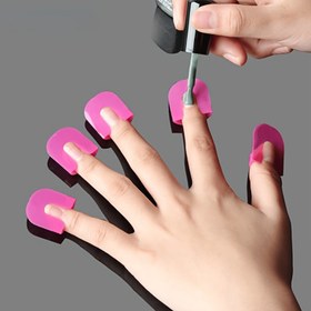 Resim Nail Polish Guard Set, U-Shape Nail Art Şablonları, Tekrar Kullanılabilir Nail Polish Drip Catchers, Kokusuz, Çoklu Boyutlar, Temiz Manikür için, Nail Painting Araçları ve Aksesuarları 