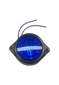 Resim 24v Unıversal Lamba Yuvarlak 4 Ledli Side Marker Mavi N11.3603 