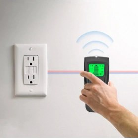 Resim Alfa 3 In 1 Duvar Tarayıcı Metal Dedektörü çiviler Ac Gerilim Tel Tespit Elektrik Kablo 