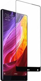 Resim Microcase Xiaomi Mi Mix 2 Tam Kaplayan Tempered Glass Cam Koruma Siyah Renk 
