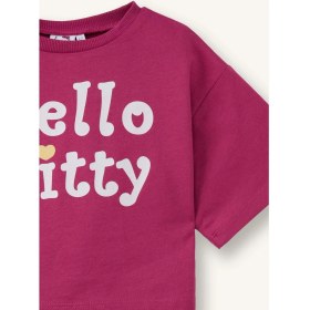 Resim DeFacto Hello Kitty Oversize Tişört Kız Bebek H0674A526SM 