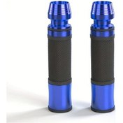 Resim Motion003 Motosiklet Tutamağı 22mm Cnc Alüminyum Kawasaki Honda Yamaha Suzuki Ducati Blue 