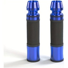 Resim Motion003 Motosiklet Tutamağı 22mm Cnc Alüminyum Kawasaki Honda Yamaha Suzuki Ducati Blue 