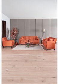 Resim Kilim Mobilya Linda Koltuk Takımı 3 3 B Turuncu 