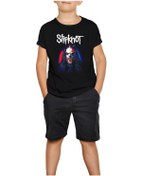 Resim Slipknot Mick Thomson Face Siyah Çocuk Tişört Siyah 